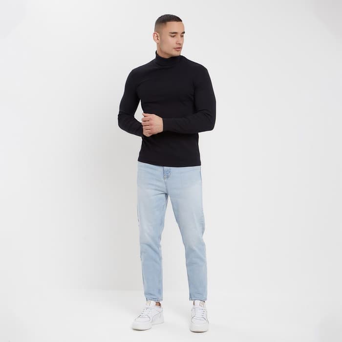 Водолазка мужская MINAKU: Basic line MAN, размер 44, чёрная