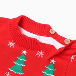 Костюм детский вязаный: джемпер, брюки, «Крошка Я» Xmas, рост 68-74 см