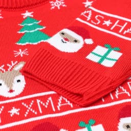 Костюм детский вязаный: джемпер, брюки, «Крошка Я» Xmas, рост 68-74 см