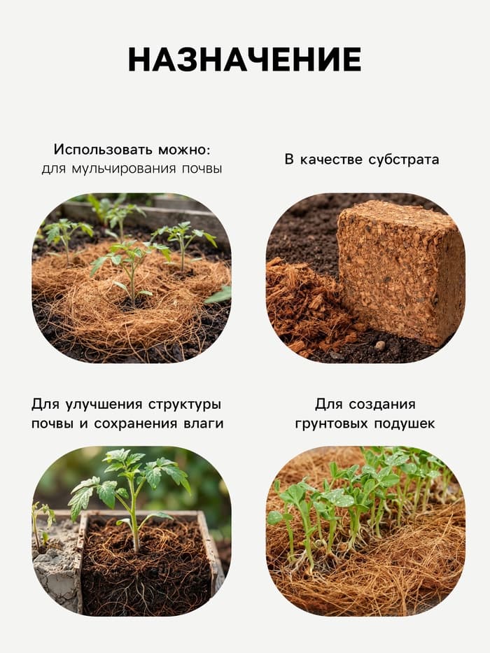 Кокосовое волокно «Рецепты Дедушки Никиты», 2 л