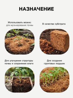 Кокосовое волокно «Рецепты Дедушки Никиты», 2 л