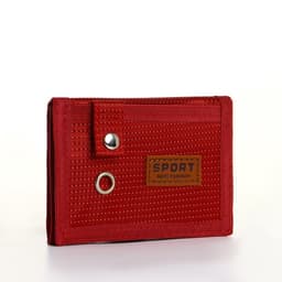 Кошелёк на липучке, красный