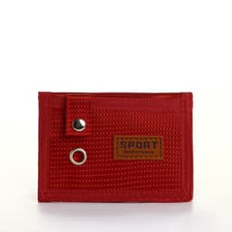 Кошелёк на липучке, красный