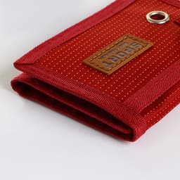 Кошелёк на липучке, красный