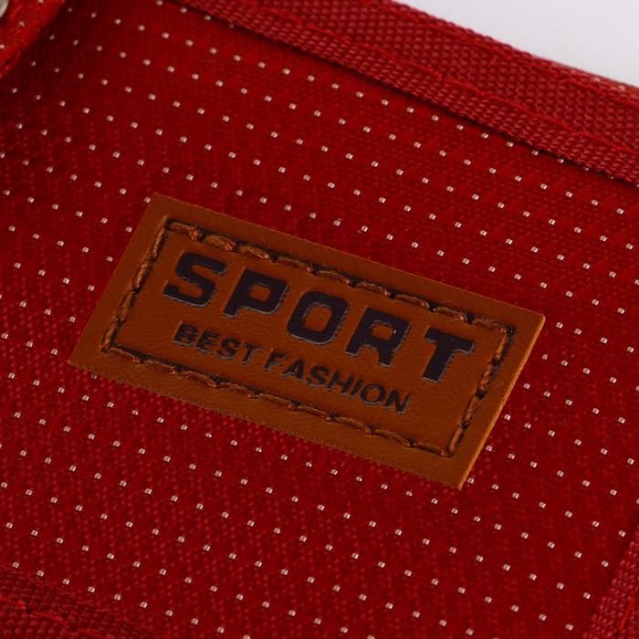 Кошелёк на липучке, красный