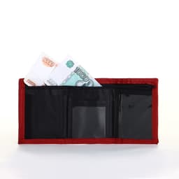 Кошелёк на липучке, красный