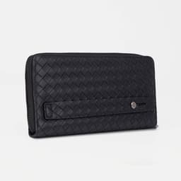 Портмоне мужское на молнии, отдел для купюр, для карт, для монет, цвет чёрный