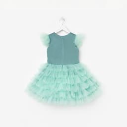 Платье нарядное для девочки KAFTAN с крылышками, цвет мятный, рост 122-128 см