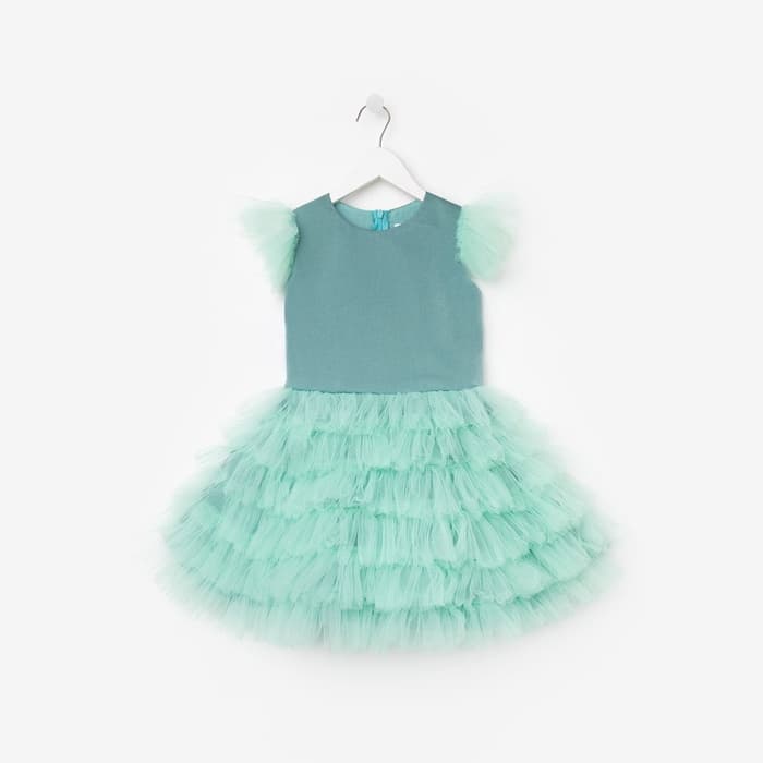 Платье нарядное для девочки KAFTAN с крылышками, цвет мятный, рост 122-128 см