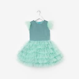 Платье нарядное для девочки KAFTAN с крылышками, цвет мятный, рост 122-128 см