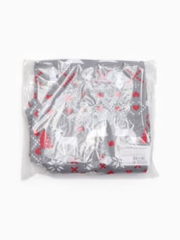 Пижама детская новогодняя: рубашка, брюки, KAFTAN «Скандинавия», серая, рост 86-92 см