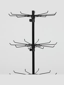 Вертушка, 7 ярусов по 10 крючков, 40×40×170, чёрная