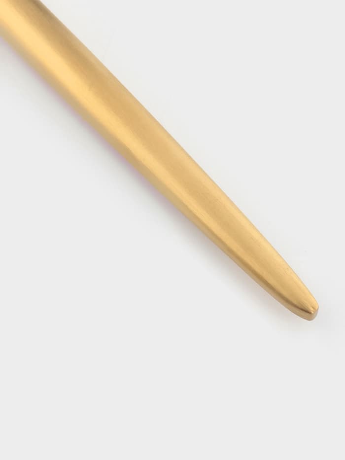 Нож столовый Magistro «Фолк», длина 22 см, нержавеющая сталь, золотистый