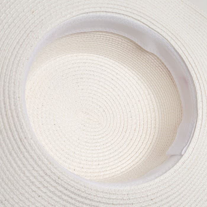 Шляпа женская с цепью MINAKU, белая, размер 56-58