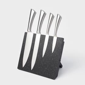 Держатель для ножей магнитный Доляна «Зефир», 22×24 см, чёрный