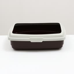 Лоток большой с бортиком Atlantis «Стандарт», 43×33×12.5 см, шоколад