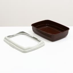 Лоток большой с бортиком Atlantis «Стандарт», 43×33×12.5 см, шоколад