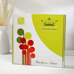 Набор столовый «Арабеска», 7 предметов: 30×30 см - 1 шт., 18×18 см - 6 шт., золотой, серый