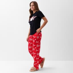 Пижама новогодняя женская: футболка, брюки, KAFTAN Joy, размер 48-50