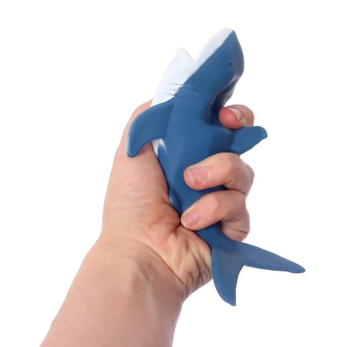 Антистресс сквиш мялка Funny toys «Акула», с песком, тянучка, в шоубоксе
