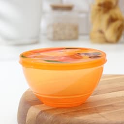 Контейнер для еды Доляна «Сочный фрукт», пластик, 500 мл, оранжевый