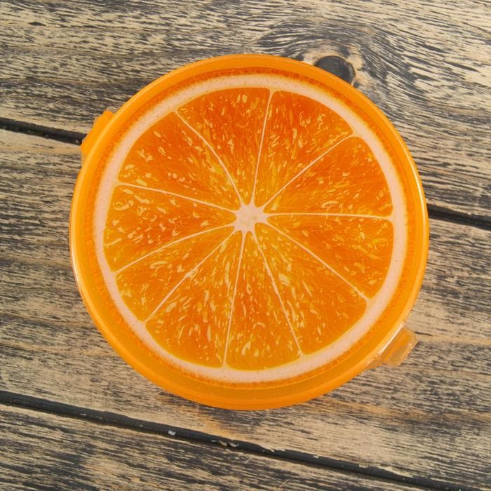 Контейнер для еды Доляна «Сочный фрукт», пластик, 500 мл, оранжевый