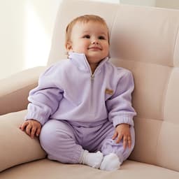 Костюм детский (толстовка, брюки) MINAKU цвет сиреневый, рост 68-74