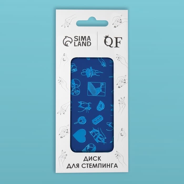 Пластина для стемпинга металлическая «Силуэт», 12×6 см