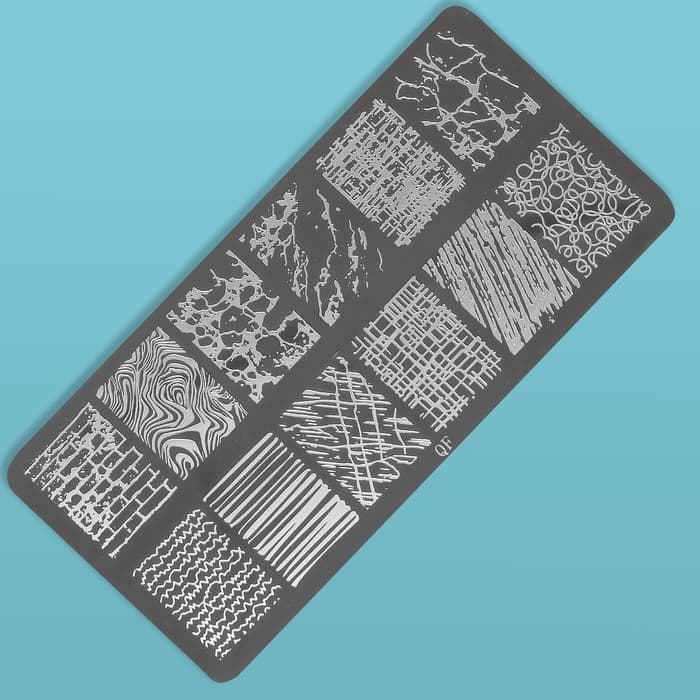 Пластина для стемпинга металлическая «Lines», 12×6 см