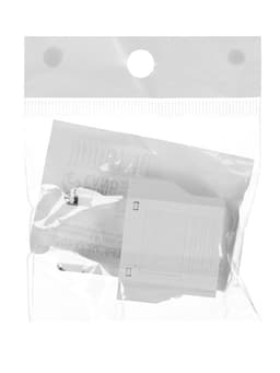 Переходник с американской вилки на евророзетку, плоский, 6 А, белый, 220 В