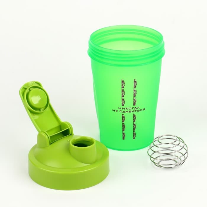 Шейкер спортивный «Никогда не сдаваться»,400 мл