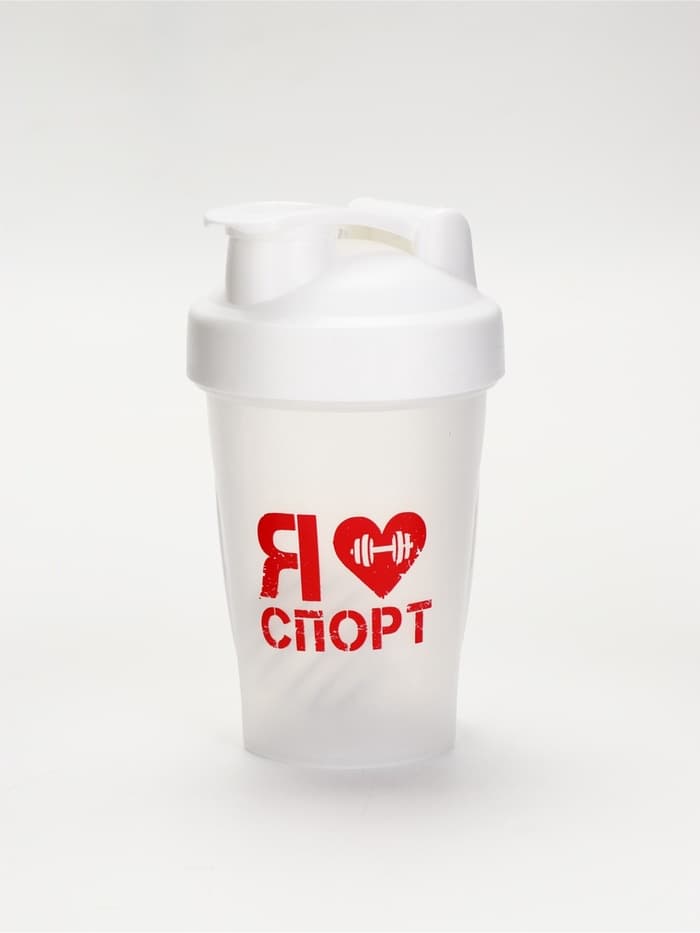 Шейкер спортивный «Я люблю спорт», 400 мл