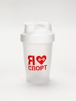 Шейкер спортивный «Я люблю спорт», 400 мл