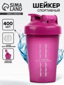 Шейкер спортивный «Никогда не сдаваться», 400 мл