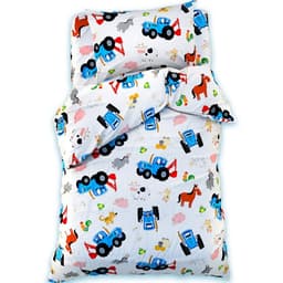 Постельное бельё 1.5-спальное «Синий трактор», поплин