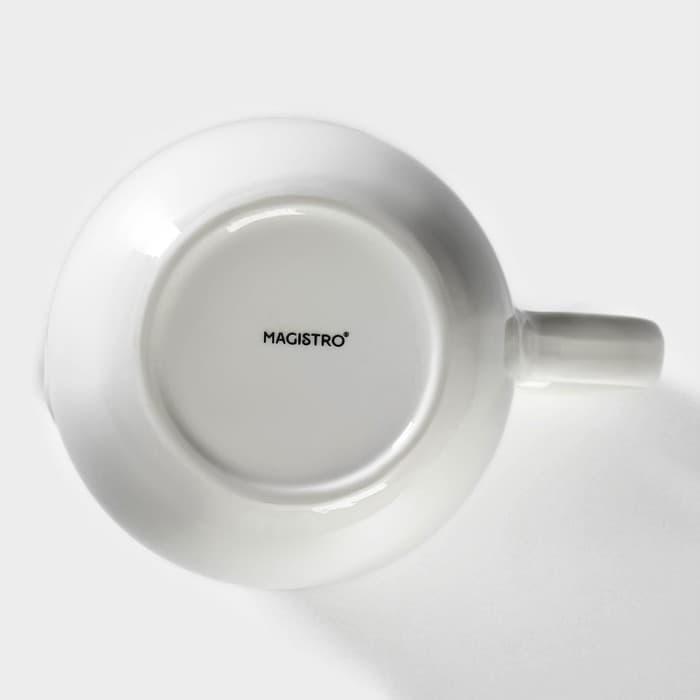Кувшин для воды Magistro «Бланш», 1.6 л, 15×18 см, фарфор, белый