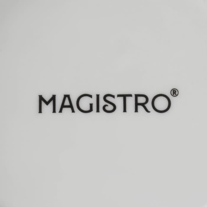 Банка для сыпучих Magistro Rodos, 600 мл, 12.5×15.4 см, фарфор, белая