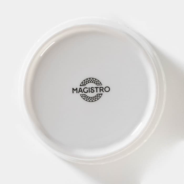 Банка для сыпучих Magistro Rodos, 600 мл, 12.5×15.4 см, фарфор, белая