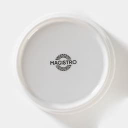 Банка для сыпучих Magistro Rodos, 600 мл, 12.5×15.4 см, фарфор, белая