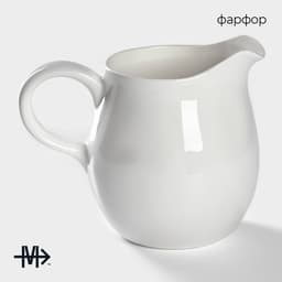 Кувшин Magistro «Бланш», 600 мл, фарфор, белый