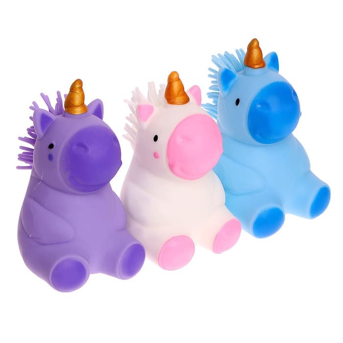 Антистресс сквиш мялка Funny toys «Единорожка», с пастой, в шоубоксе, МИКС