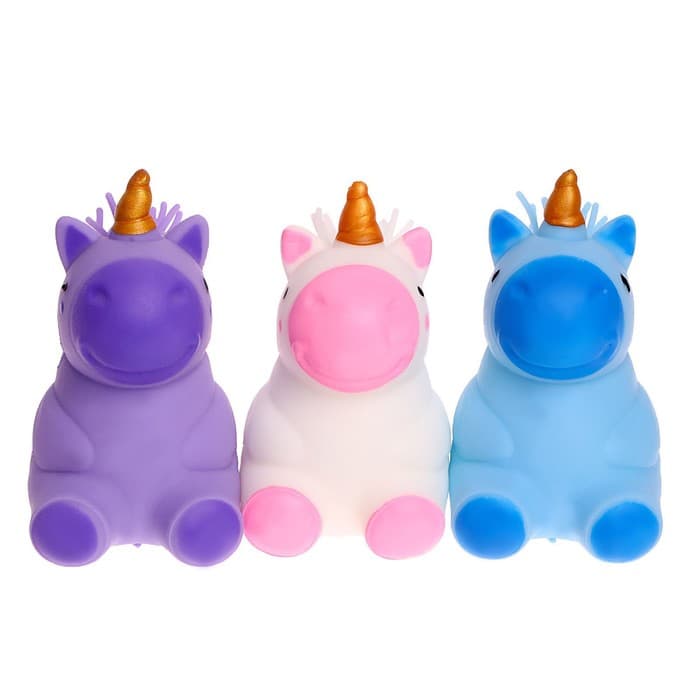 Антистресс сквиш мялка Funny toys «Единорожка», с пастой, в шоубоксе, МИКС