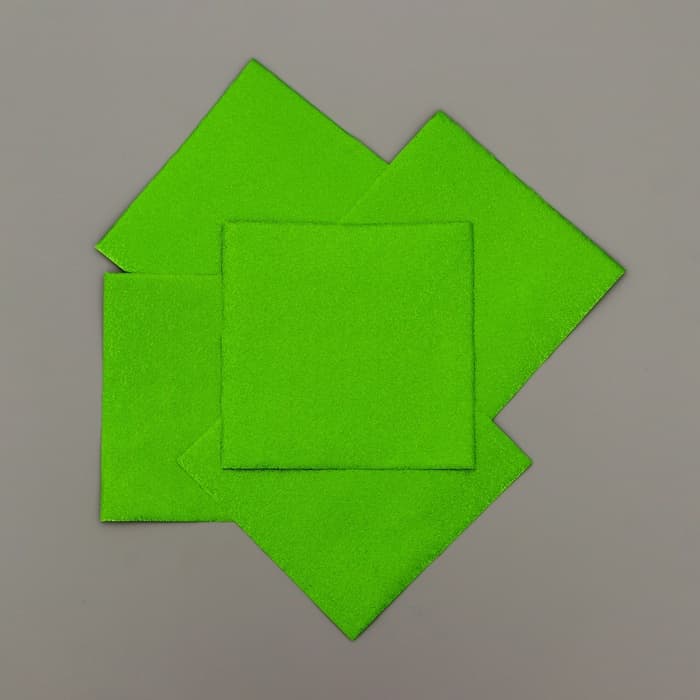 Фольга для конфет, зелёный 10×10 см, 100 шт.