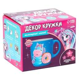 Декор кружки полимерной глиной «Единорог и пончик», набор для творчества