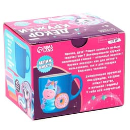 Декор кружки полимерной глиной «Единорог и пончик», набор для творчества