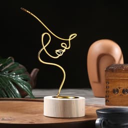 Подставка для благовоний порошковых и конусов TAKE IT EASY «Очертание девушки», дерево, 20×12 см