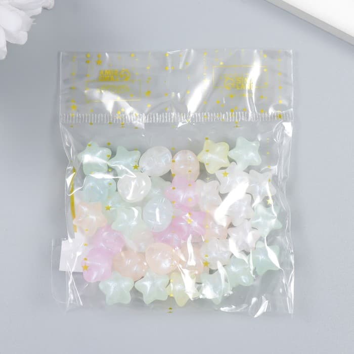 Набор бусин для рукоделия и плетения «Арт Узор. Звёзды. Блеск», 20 г 1×1.1×1.1 см