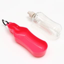 Поилка прогулочная фигурная, 500 мл, с мягким носиком, пластик, розовая