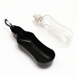 Поилка прогулочная фигурная, 500 мл, с мягким носиком, пластик, чёрная