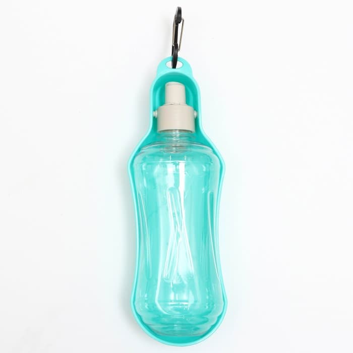 Поилка прогулочная фигурная, 500 мл, с мягким носиком, пластик, бирюзовая